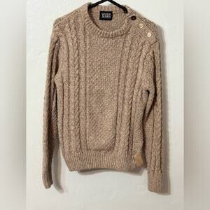 Scotch & Soda Women’s Textured Knit Cable Sweater Classic Fall Small